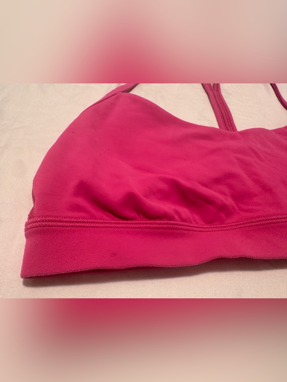 Lululemon Flow Y Bra in Ripened Raspberry Light Support Size 10 - Picture 2 of 7